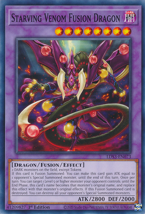 Starving Venom Fusion Dragon [LDS3-EN073] Common | Enigma On Main