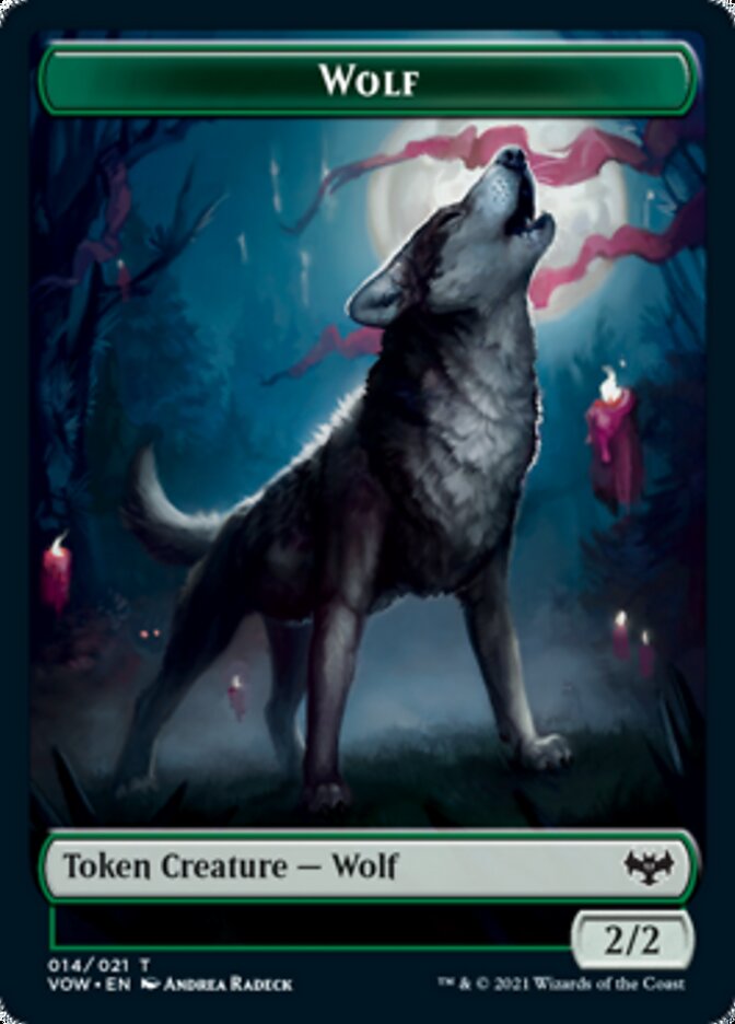 Wolf Token (014) [Innistrad: Crimson Vow Tokens] | Enigma On Main