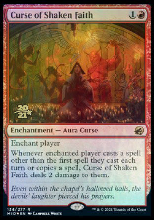 Curse of Shaken Faith [Innistrad: Midnight Hunt Prerelease Promos] | Enigma On Main