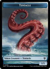 Tentacle // Koma's Coil Double-Sided Token [Murders at Karlov Manor Commander Tokens] | Enigma On Main