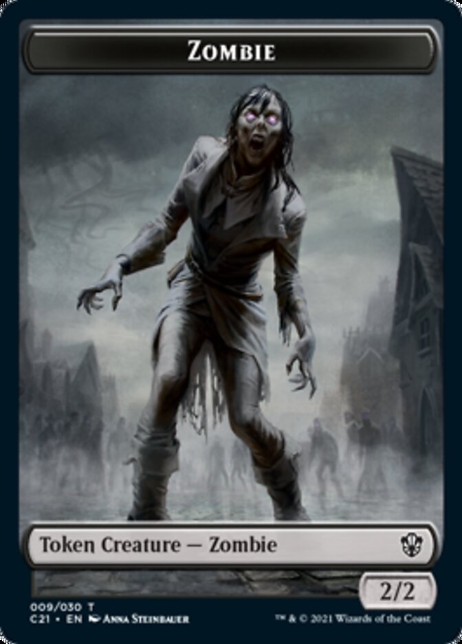 Zombie // Horror Token [Commander 2021 Tokens] | Enigma On Main