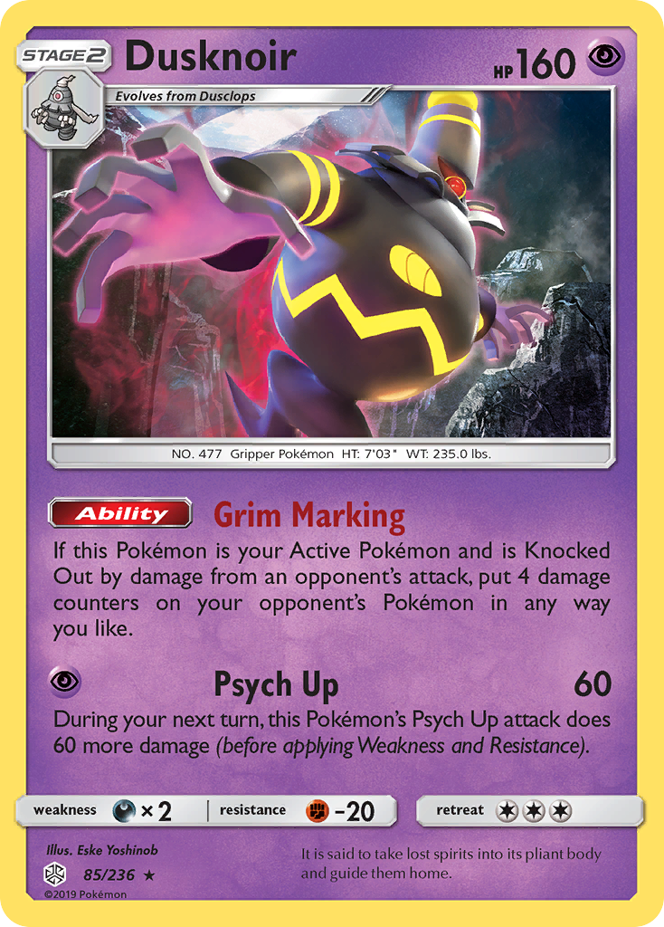 Dusknoir (85/236) [Sun & Moon: Cosmic Eclipse] | Enigma On Main