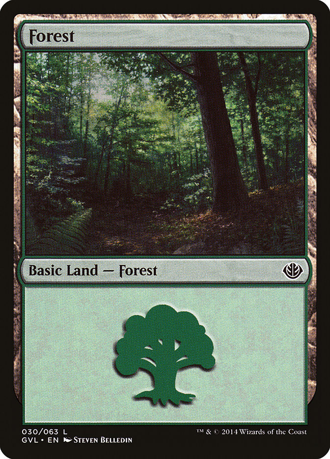 Forest (30) (Garruk vs. Liliana) [Duel Decks Anthology] | Enigma On Main