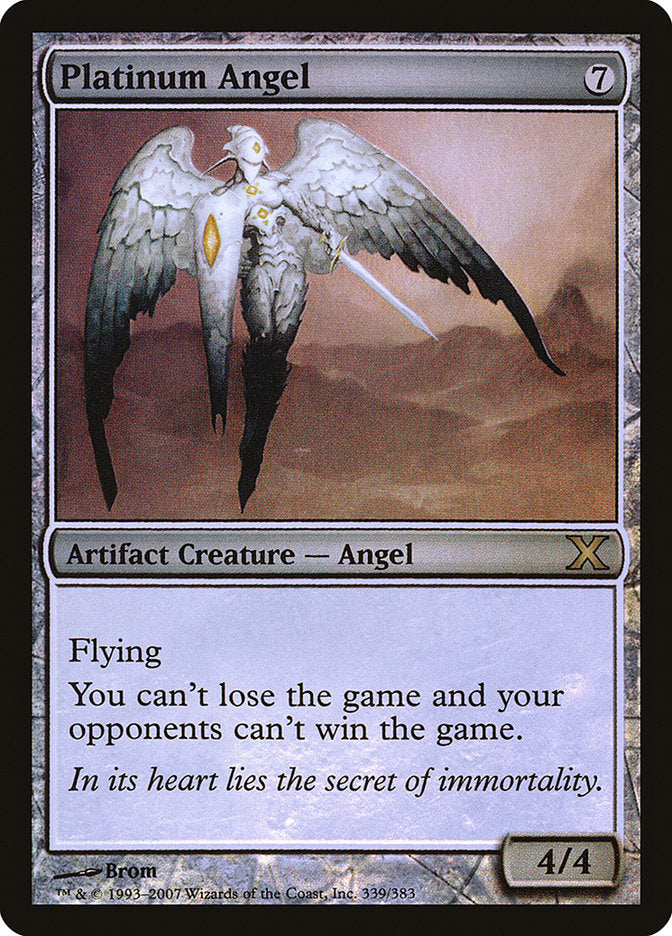 Platinum Angel (Premium Foil) [Tenth Edition] | Enigma On Main