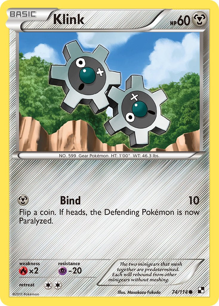 Klink (74/114) (Cracked Ice Holo) (Blister Exclusive) [Black & White: Base Set] | Enigma On Main