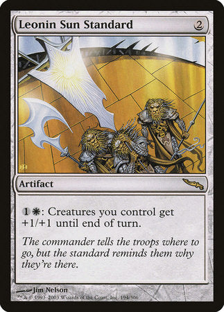 Leonin Sun Standard [Mirrodin] | Enigma On Main