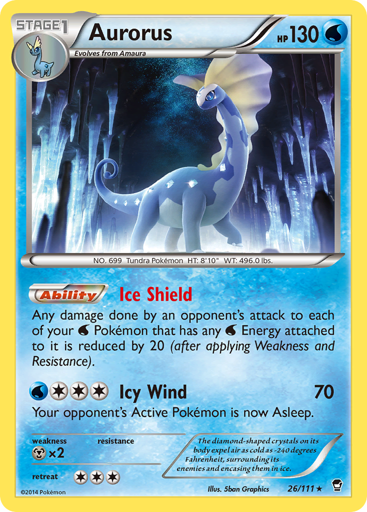 Aurorus (26/111) [XY: Furious Fists] | Enigma On Main