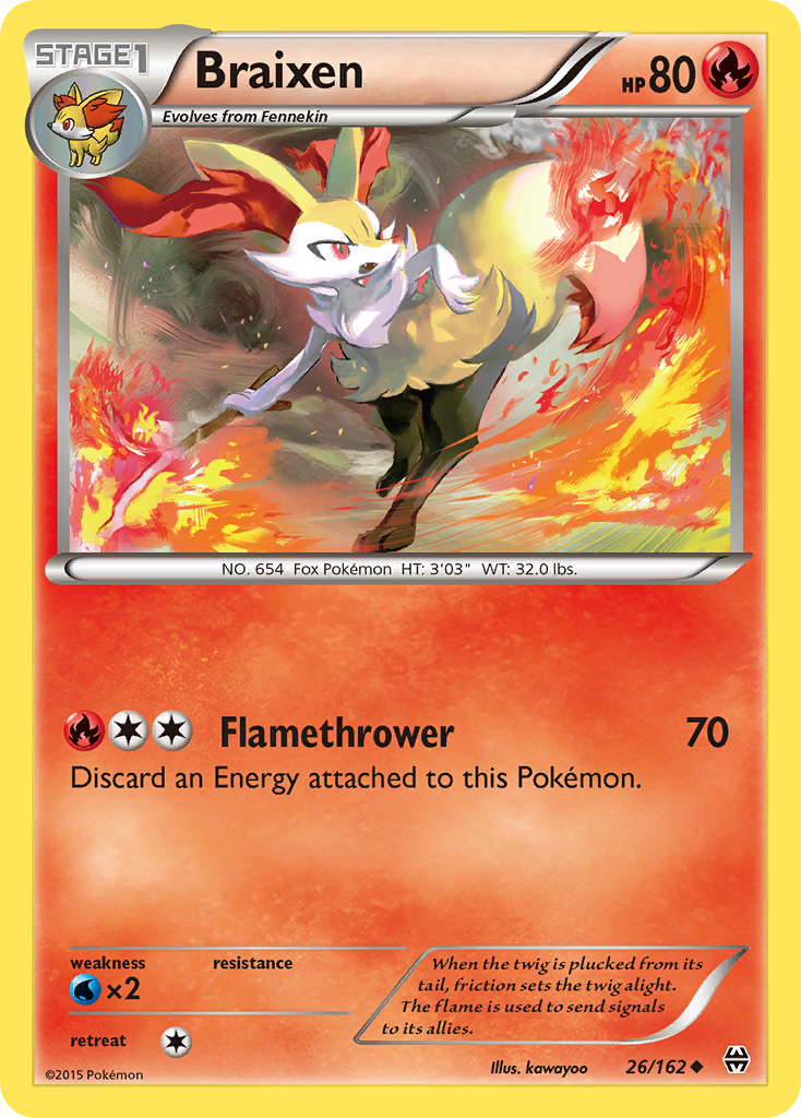 Braixen (26/162) [XY: BREAKthrough] | Enigma On Main