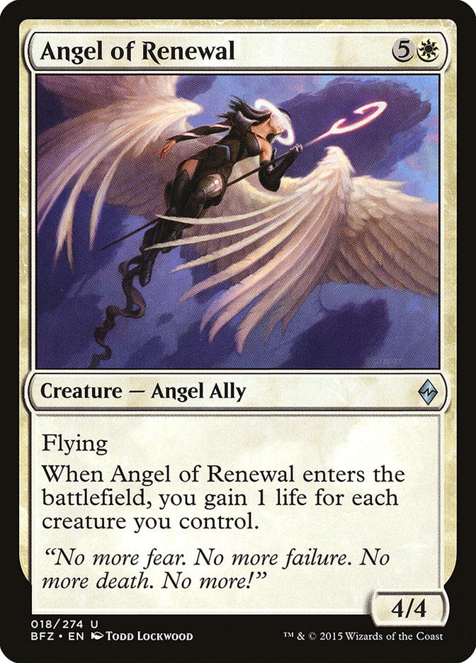 Angel of Renewal [Battle for Zendikar] | Enigma On Main
