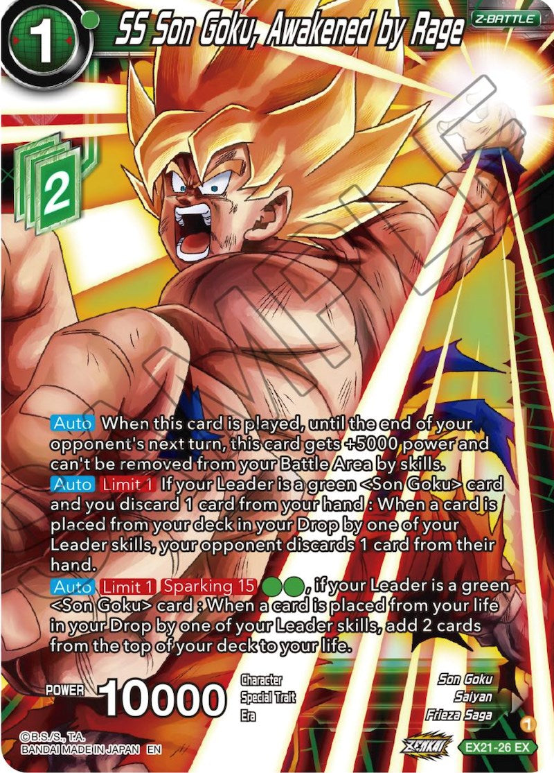 SS Son Goku, Awakened by Rage (EX21-26) [5th Anniversary Set] | Enigma On Main