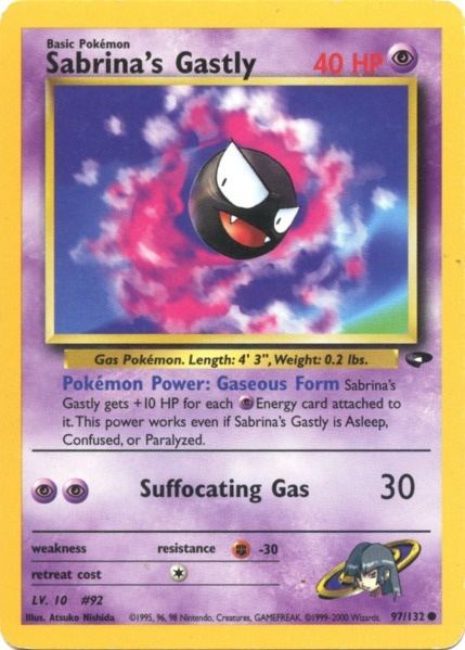 Sabrina's Gastly (97/132) [Gym Challenge Unlimited] | Enigma On Main