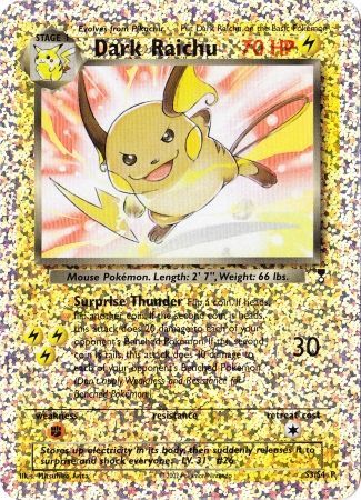 Dark Raichu (S3/S4) [Box Topper] | Enigma On Main