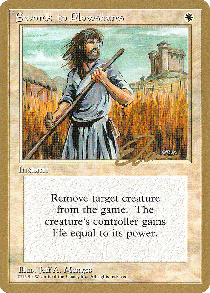 Swords to Plowshares (Eric Tam) [Pro Tour Collector Set] | Enigma On Main