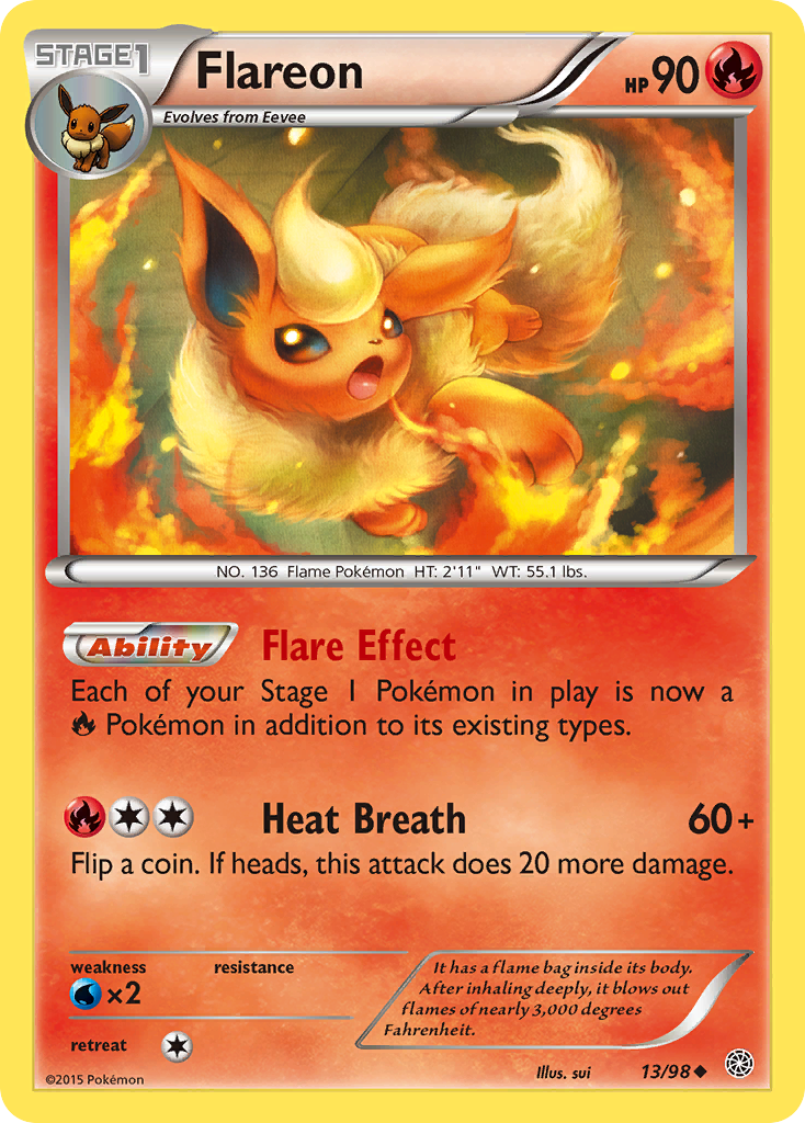 Flareon (13/98) [XY: Ancient Origins] | Enigma On Main