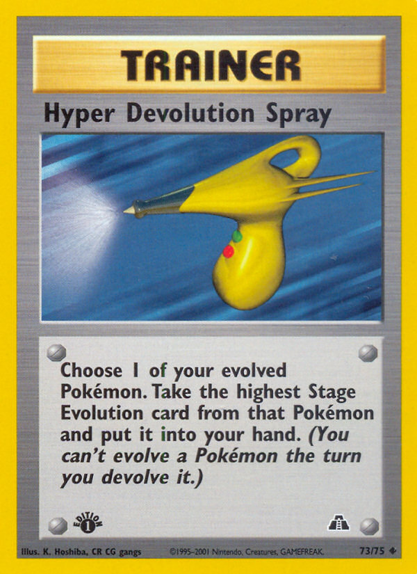 Hyper Devolution Spray (73/75) [Neo Discovery 1st Edition] | Enigma On Main