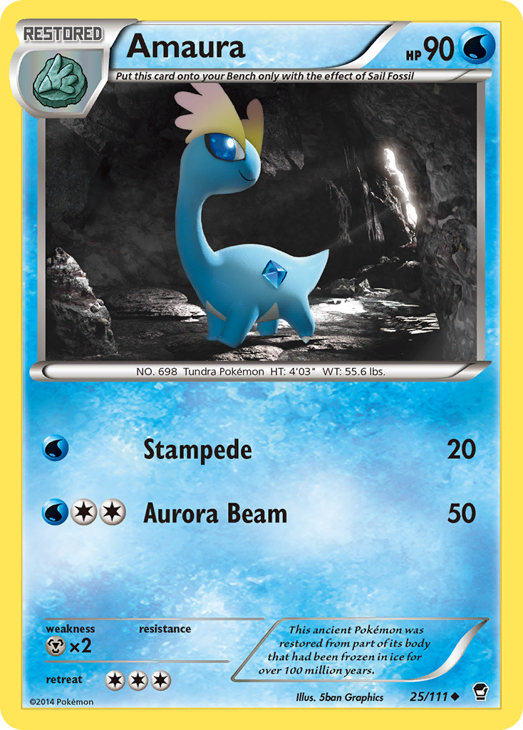 Amaura (25/111) [XY: Furious Fists] | Enigma On Main