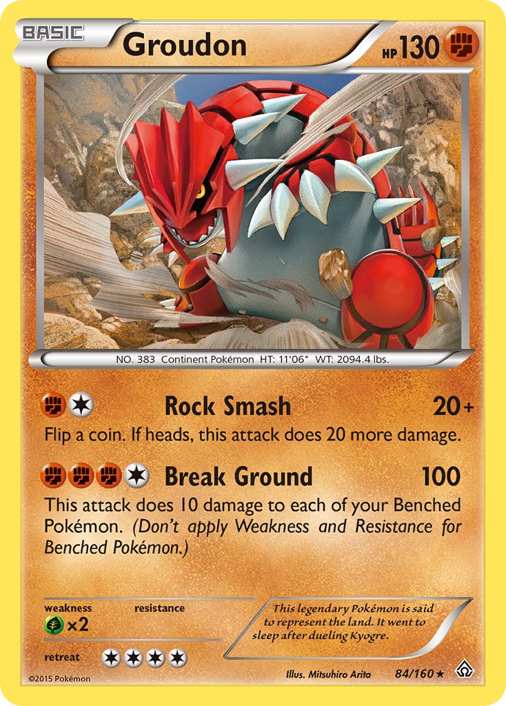 Groudon (84/160) (Theme Deck Exclusive) [XY: Primal Clash] | Enigma On Main