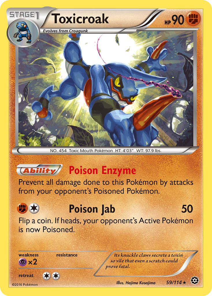 Toxicroak (59/114) [XY: Steam Siege] | Enigma On Main