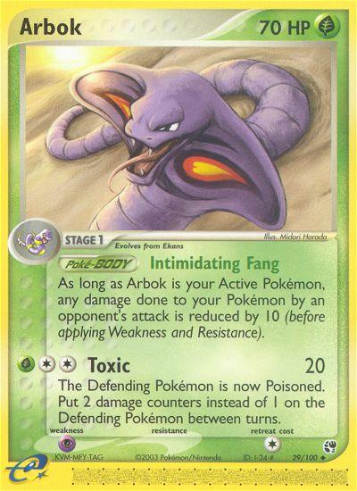 Arbok (29/100) [EX: Sandstorm] | Enigma On Main