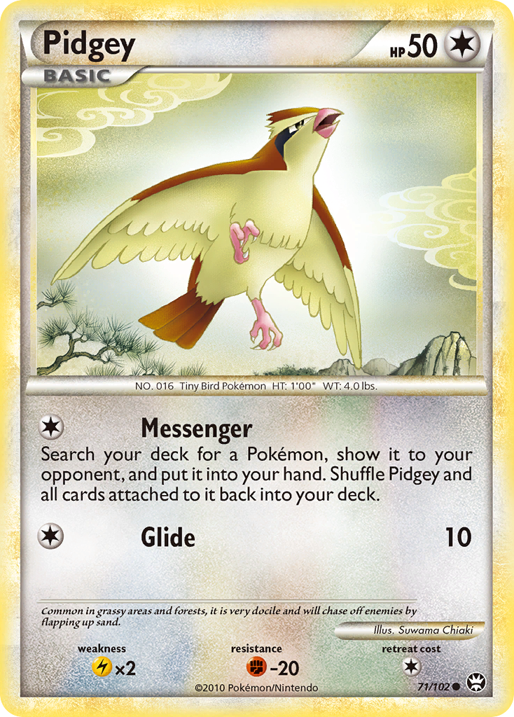 Pidgey (71/102) [HeartGold & SoulSilver: Triumphant] | Enigma On Main