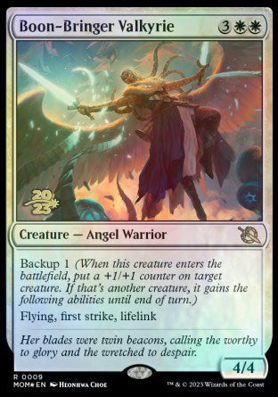 Boon-Bringer Valkyrie [March of the Machine Prerelease Promos] | Enigma On Main