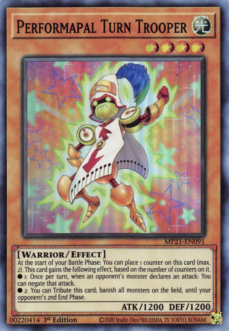 Performapal Turn Trooper [MP21-EN091] Super Rare | Enigma On Main