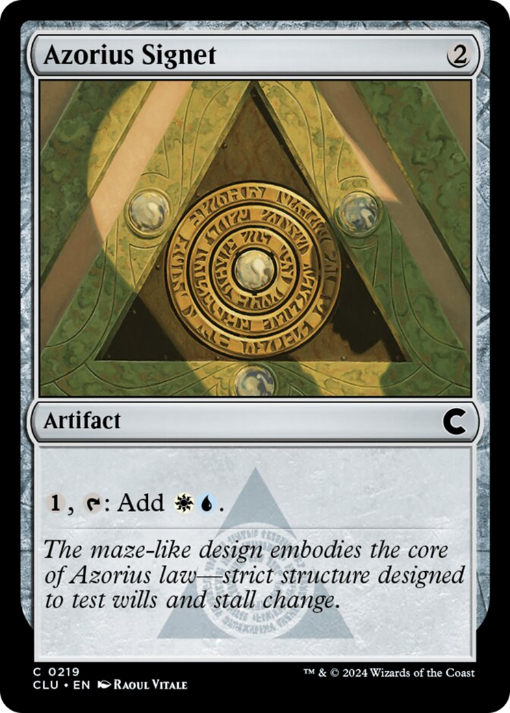 Azorius Signet [Ravnica: Clue Edition] | Enigma On Main