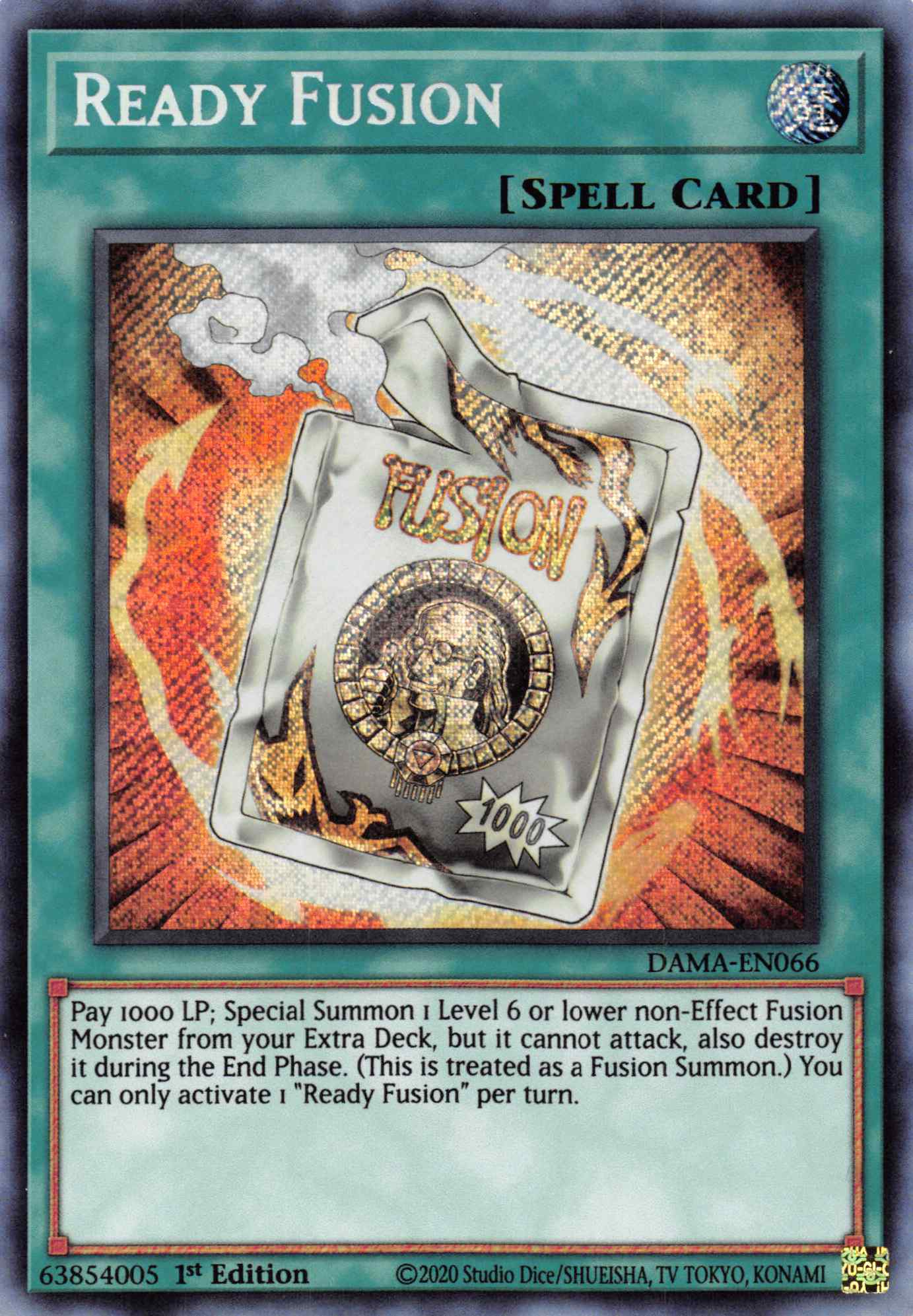 Ready Fusion [DAMA-EN066] Secret Rare | Enigma On Main