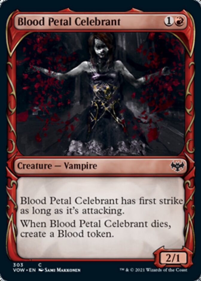 Blood Petal Celebrant (Showcase Fang Frame) [Innistrad: Crimson Vow] | Enigma On Main