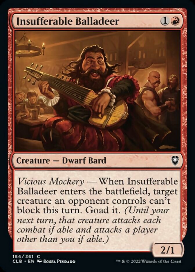 Insufferable Balladeer [Commander Legends: Battle for Baldur's Gate] | Enigma On Main