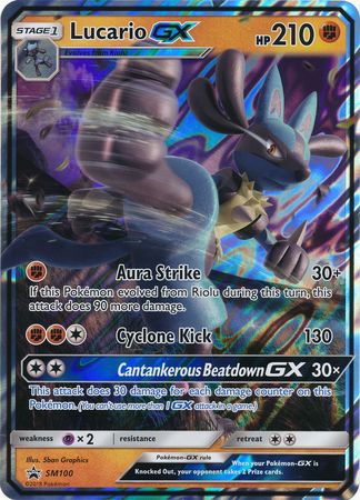 Lucario GX (SM100) (Jumbo Card) [Sun & Moon: Black Star Promos] | Enigma On Main