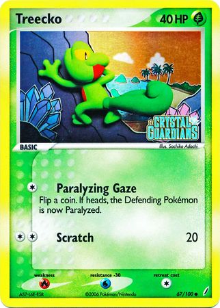 Treecko (67/100) (Stamped) [EX: Crystal Guardians] | Enigma On Main