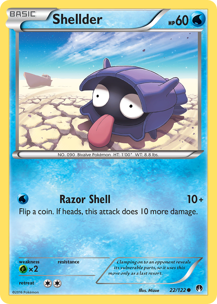 Shellder (22/122) [XY: BREAKpoint] | Enigma On Main