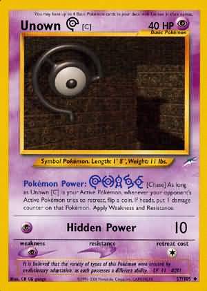 Unown [C] (57/105) [Neo Destiny Unlimited] | Enigma On Main