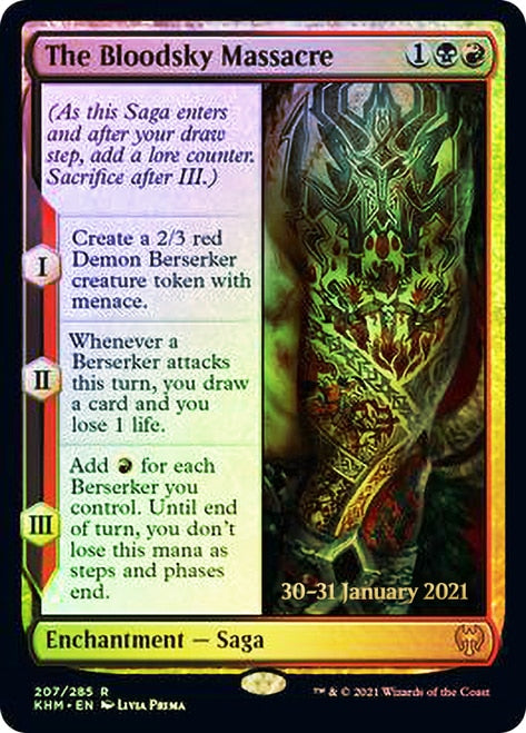 The Bloodsky Massacre [Kaldheim Prerelease Promos] | Enigma On Main