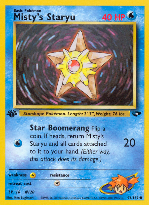 Misty's Staryu (92/132) [Gym Challenge 1st Edition] | Enigma On Main