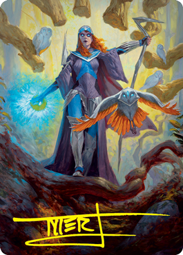 Kasmina, Enigma Sage Art Card (Gold-Stamped Signature) [Strixhaven: School of Mages Art Series] | Enigma On Main