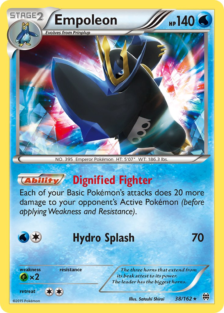 Empoleon (38/162) (Battle Arena Deck Exclusive) (Theme Deck Exclusive) [XY: BREAKthrough] | Enigma On Main