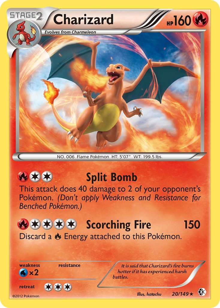 Charizard (20/149) (Cosmos Holo) (Blister Exclusive) [Black & White: Boundaries Crossed] | Enigma On Main