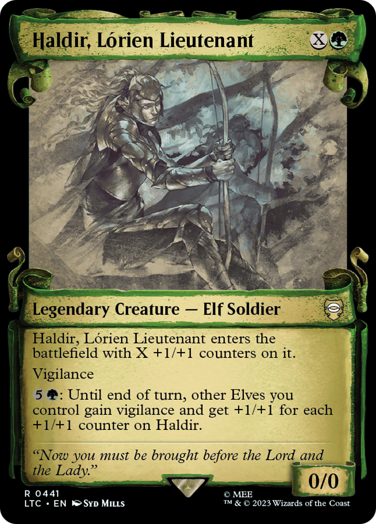 Haldir, Lorien Lieutenant [The Lord of the Rings: Tales of Middle-Earth Commander Showcase Scrolls] | Enigma On Main