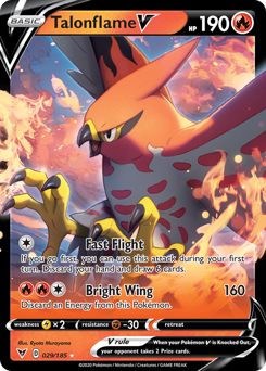 Talonflame V (029/185) [Sword & Shield: Vivid Voltage] | Enigma On Main