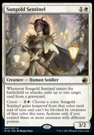 Sungold Sentinel (Promo Pack) [Innistrad: Midnight Hunt Promos] | Enigma On Main