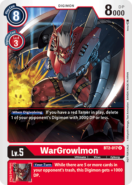 WarGrowlmon [BT2-017] (Alternate Art) [Release Special Booster Ver.1.0] | Enigma On Main