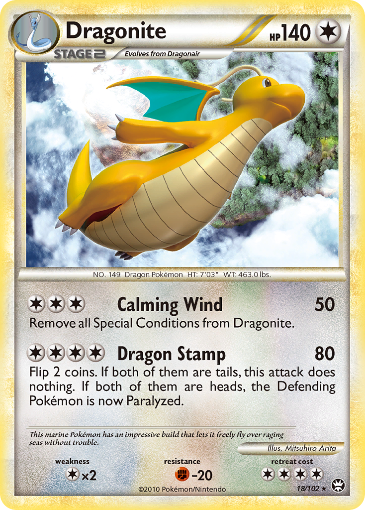 Dragonite (18/102) [HeartGold & SoulSilver: Triumphant] | Enigma On Main