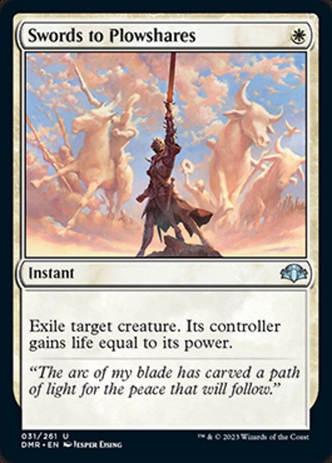 Swords to Plowshares [Dominaria Remastered] | Enigma On Main