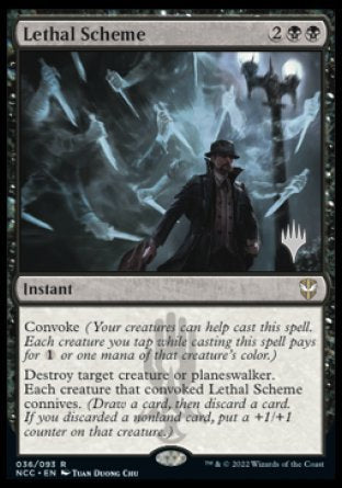 Lethal Scheme (Promo Pack) [Streets of New Capenna Commander Promos] | Enigma On Main