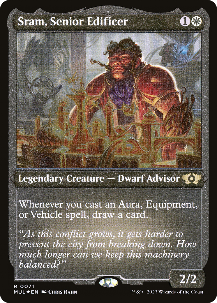 Sram, Senior Edificer (Foil Etched) [Multiverse Legends] | Enigma On Main