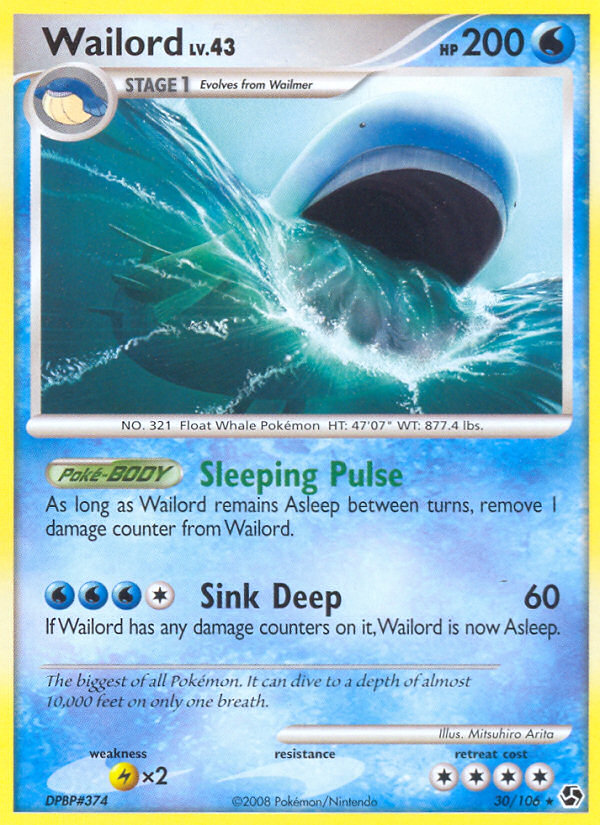 Wailord (30/106) [Diamond & Pearl: Great Encounters] | Enigma On Main