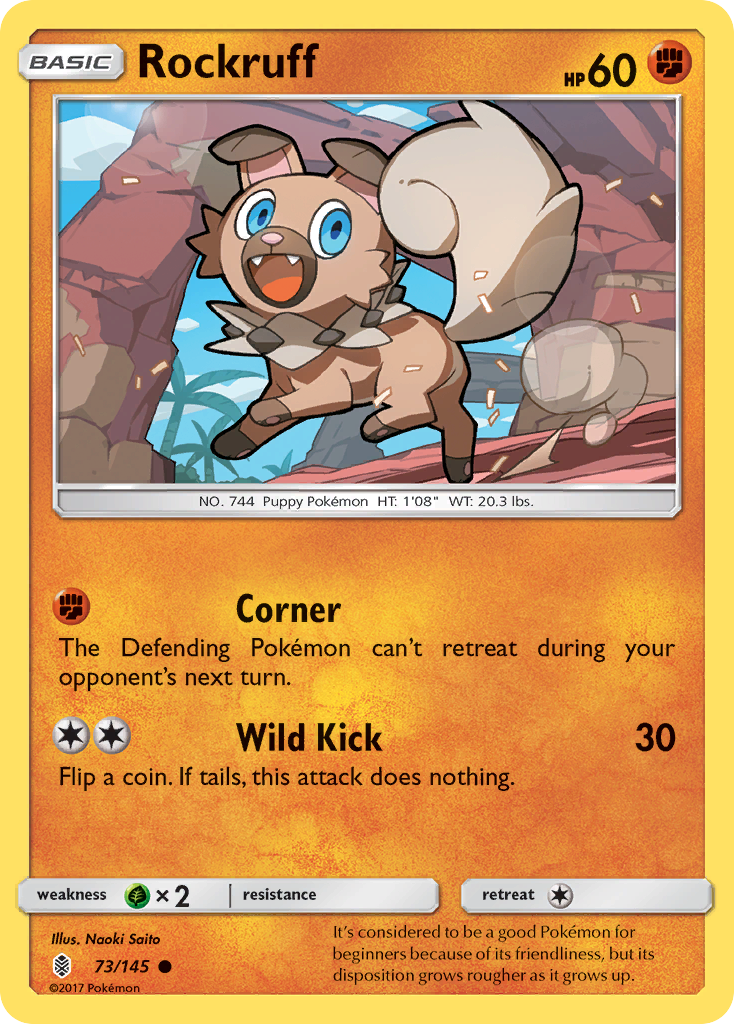 Rockruff (73/145) [Sun & Moon: Guardians Rising] | Enigma On Main