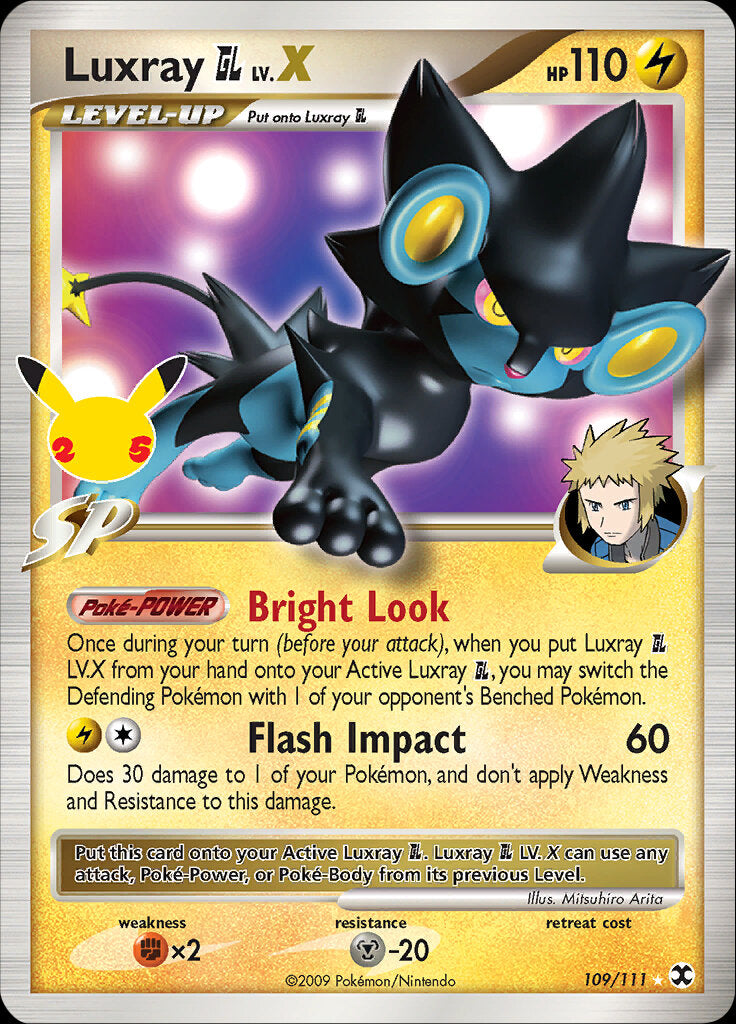 Luxray GL LV.X (109/111) [Celebrations: 25th Anniversary - Classic Collection] | Enigma On Main